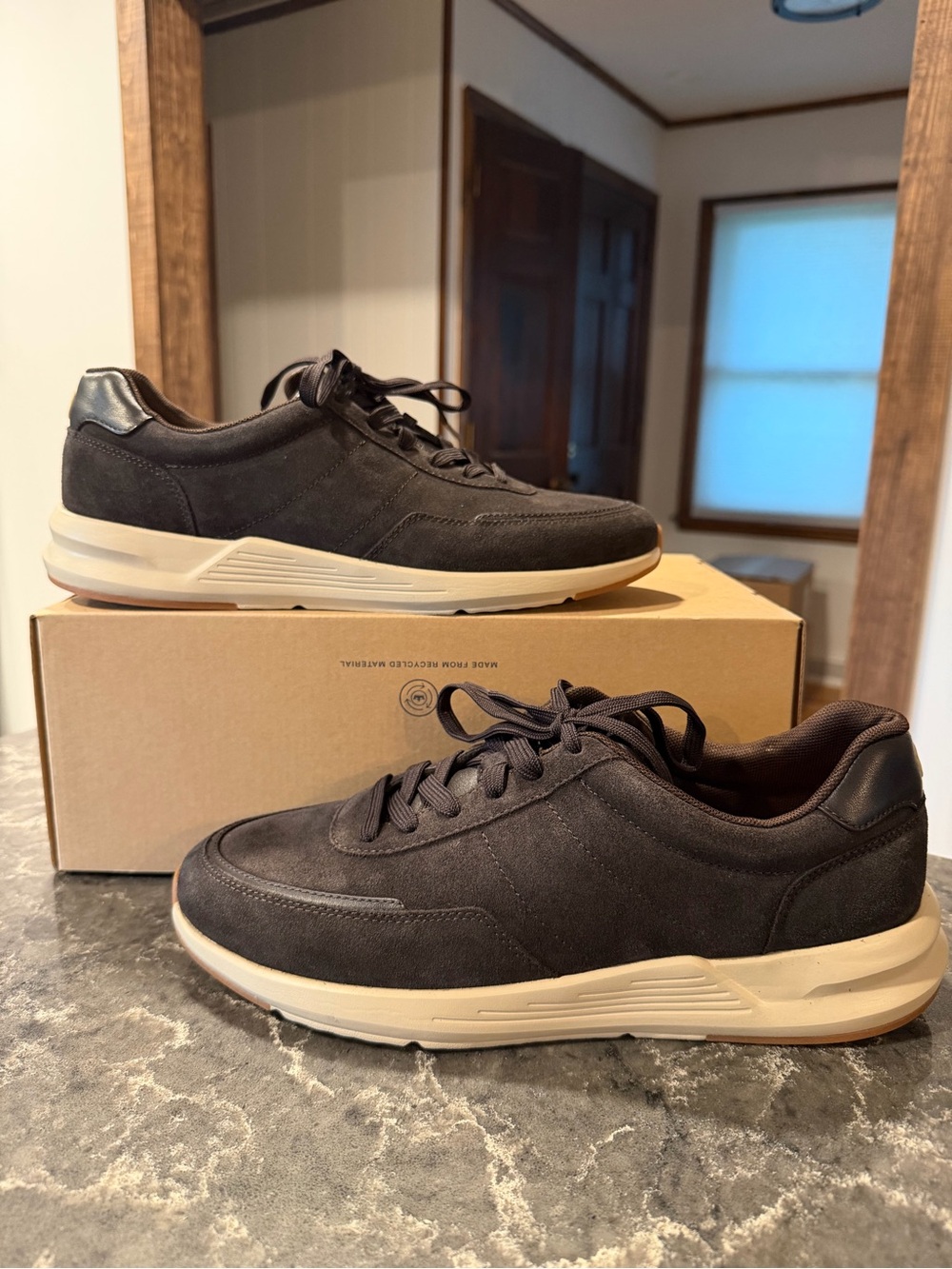 NEW Peter Millar Journeyman Suede Sneaker: Espresso-Limited Color! (Size 12.5)